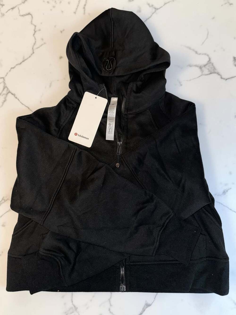 Lululemon Scuba Oversized Full Zip Size 4 S/M Black Hoodie